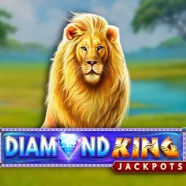 Jackpots logo of Diamond King Jackpots from SpinPlay Games at Cazeus Casino