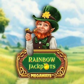 Rainbow Jackpots Megaways online game logo by Red Tiger Gaming on cazeuscasinos.es