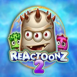 Slots logo of Reactoonz 2 from Play'n GO at Cazeus Casino